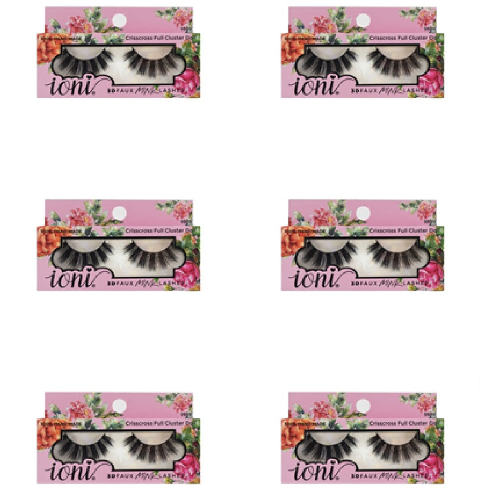 IONI Collector's Premium Edition 3D Faux Mink Lash Criscross full Cluster Doll (Pack of 12)