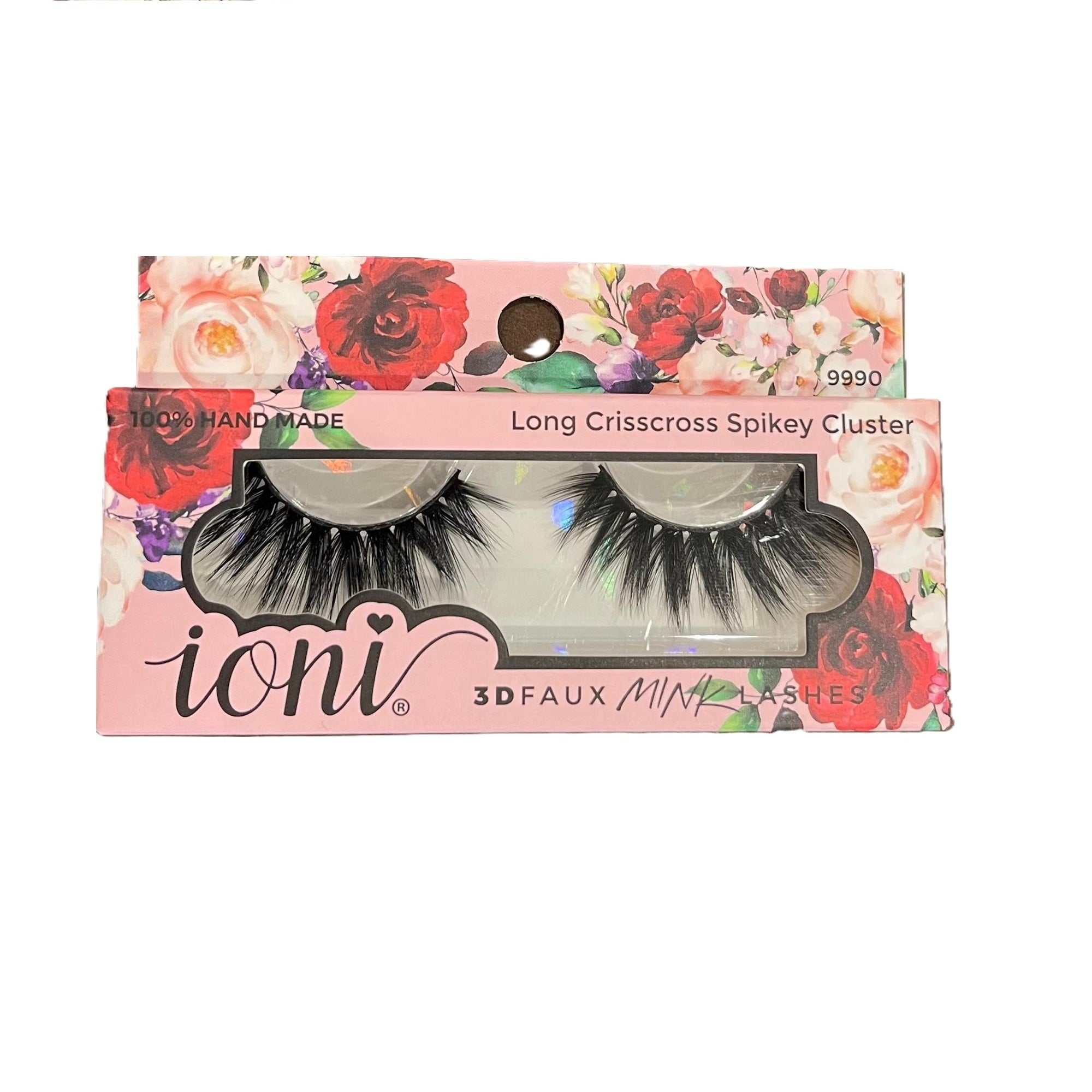 IONI Collector's Premium Edition 3D Faux Mink Lash long Criscross Spikey Cluster (Pack of 6)