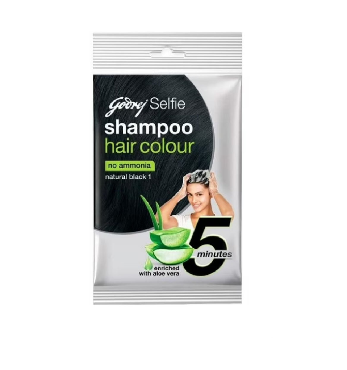 Godrej Selfie 5 Minute Shampoo Hair Colour (Pack Of 3)