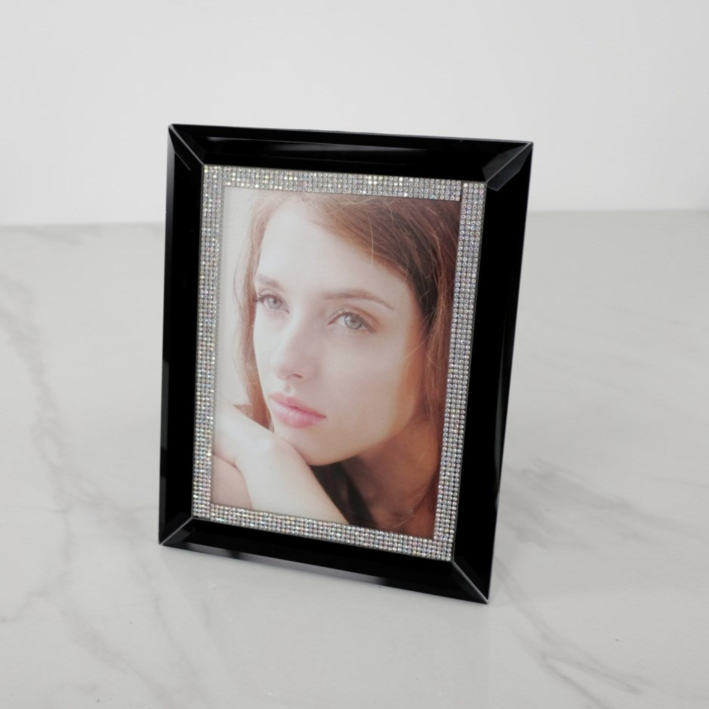 Black Mirrored Photo Frame 4x6
