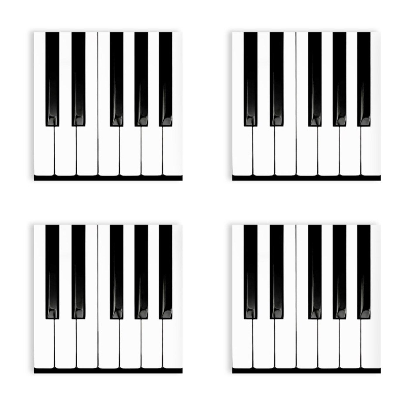 Piano Keys Coasters Set of 4