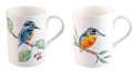 Roy Kirkham Lucy Mugs - King Fisher Glory Set of 6, Bone China Ceramic, Made in England