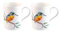 Roy Kirkham Lucy Mugs - King Fisher Glory Set of 2, Orange Color