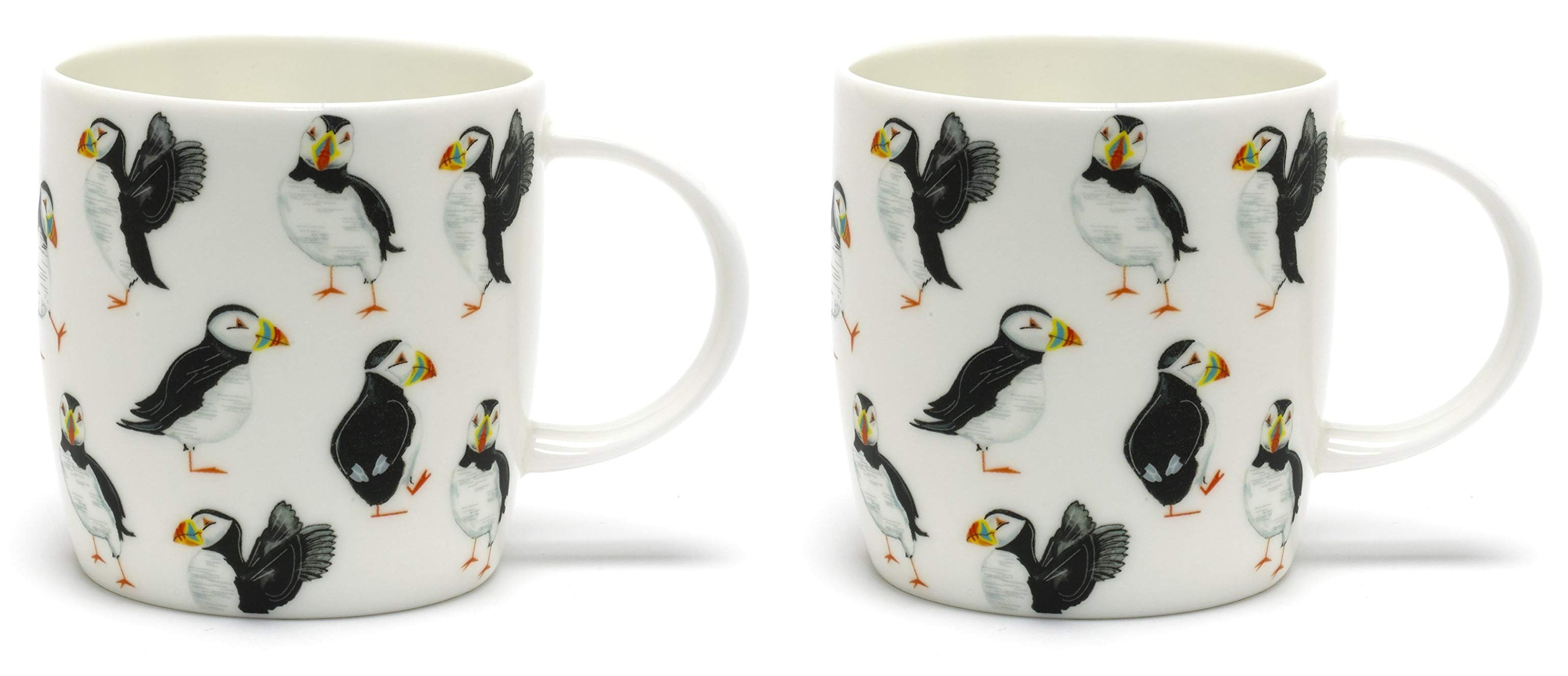 Roy Kirkham Sophie Mug - Puffin Parade, Set of 2, Puffins Group