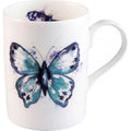 Roy Kirkham Lucy Mugs - Harmony Butterfly Set of 2: Large Green Butterfly