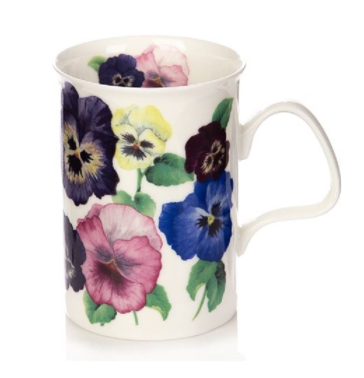 Roy Kirkham Lancaster Mug - Pansy, Set of 2; Color: Yellow and Brown