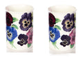 Roy Kirkham Lancaster Mug - Pansy, Set of 2; Color: Red and Brown