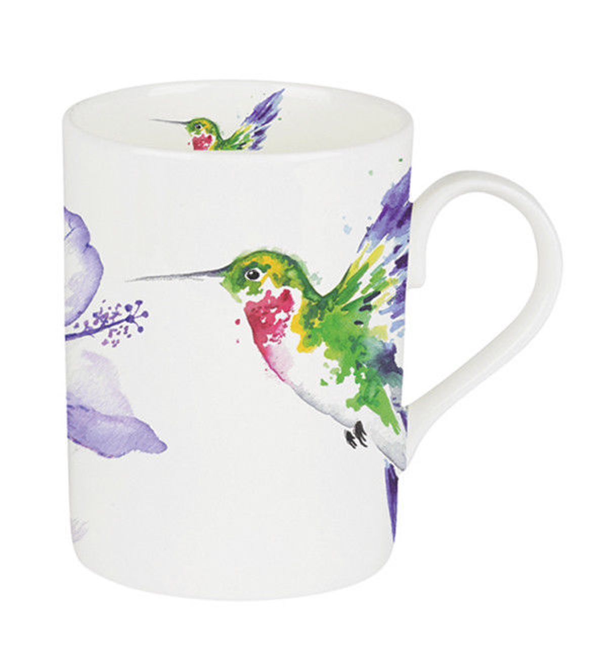 Roy Kirkham LUCY MUG - HUMMINGBIRD, Set of 6, Bone China Ceramic, Made in England