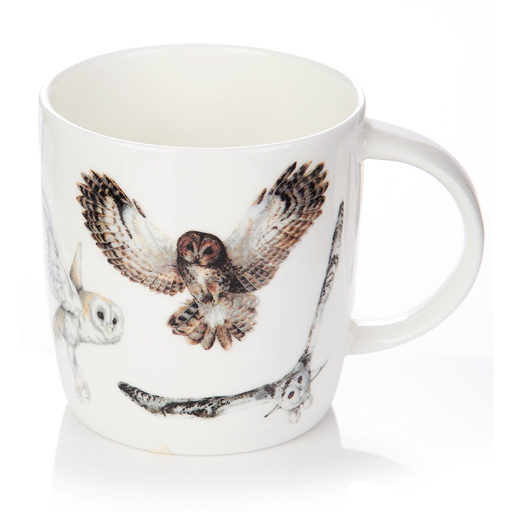 Roy Kirkham SOPHIE MUG - OWLS, Set of 2, Flying Owl