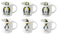 Roy Kirkham SOPHIE MUG - PENGUIN, Set of 6, Bone China Ceramic, Made in England