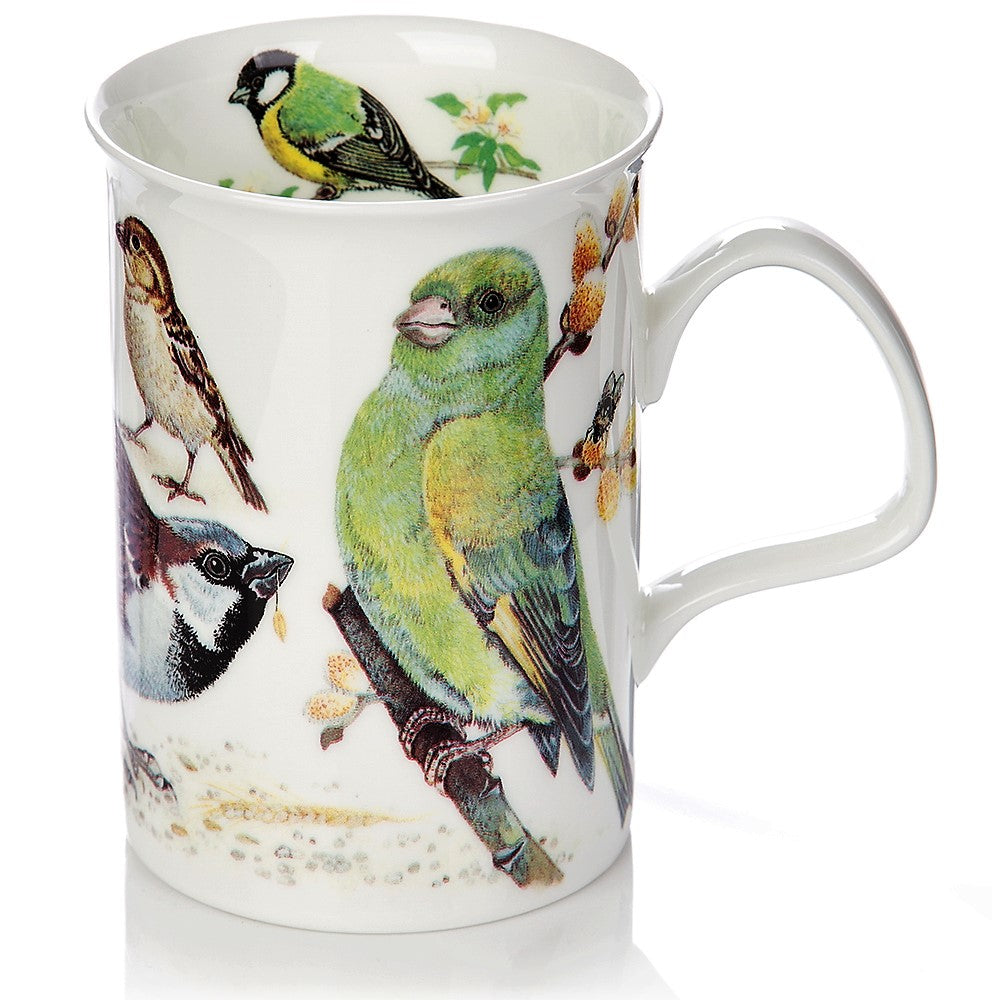 Roy Kirkham Lancaster Mug - Garden Birds Set of 2, Green Color