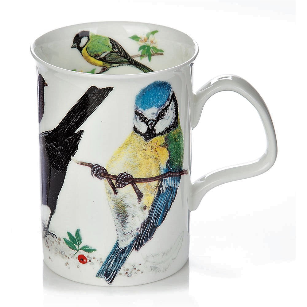 Roy Kirkham Lancaster Mug - Garden Birds Set of 2, Blue Color