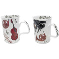 Roy Kirkham Lancaster Mug - Concert Set of 6, Bone China Ceramic Made in England