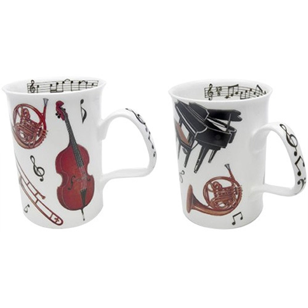 Roy Kirkham Lancaster Mug - Concert Set of 6, Bone China Ceramic Made in England