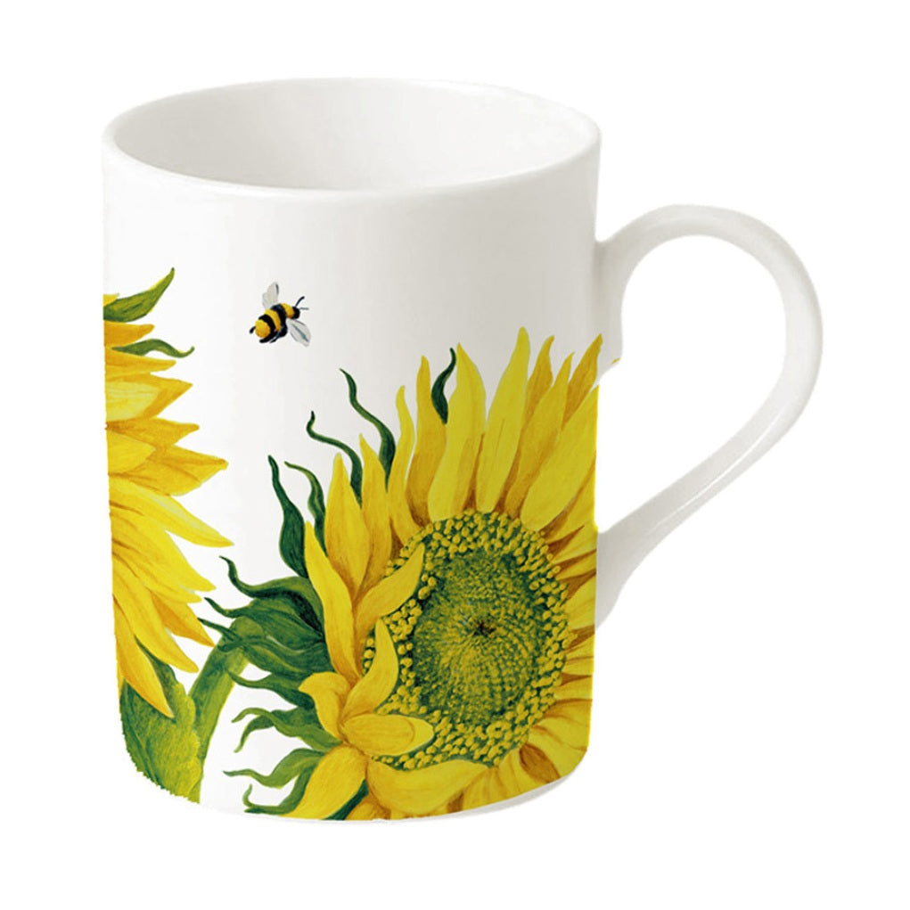 Roy Kirkham Breakfast Cup & Saucer - Orchid & Fruit Set of 2 Fine Bone China 450ml