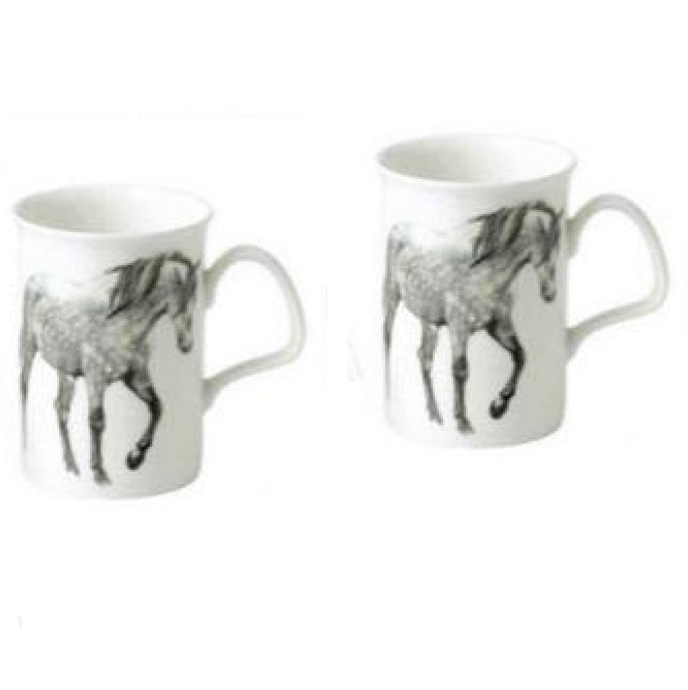 Roy Kirkham Lancaster Mug - My Horse Set of 2, Black Hair Horse