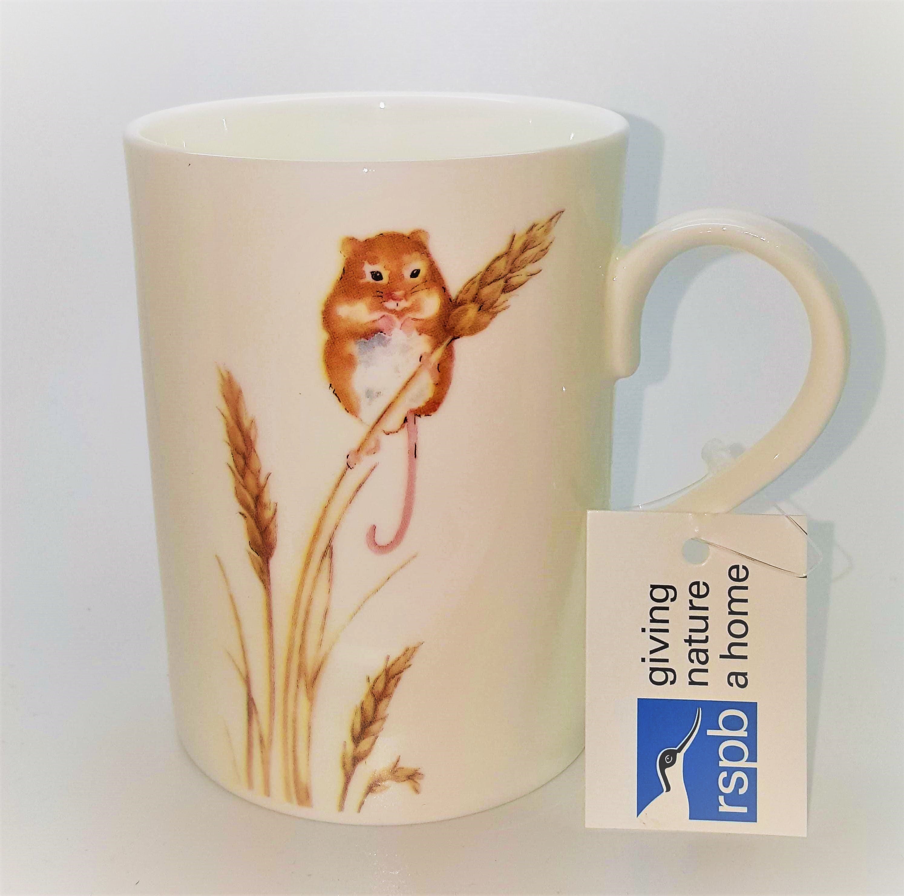 Roy Kirkham LUCY MUG-Hedge MOUSE, set of 6, Bone China Ceramic, Made in China