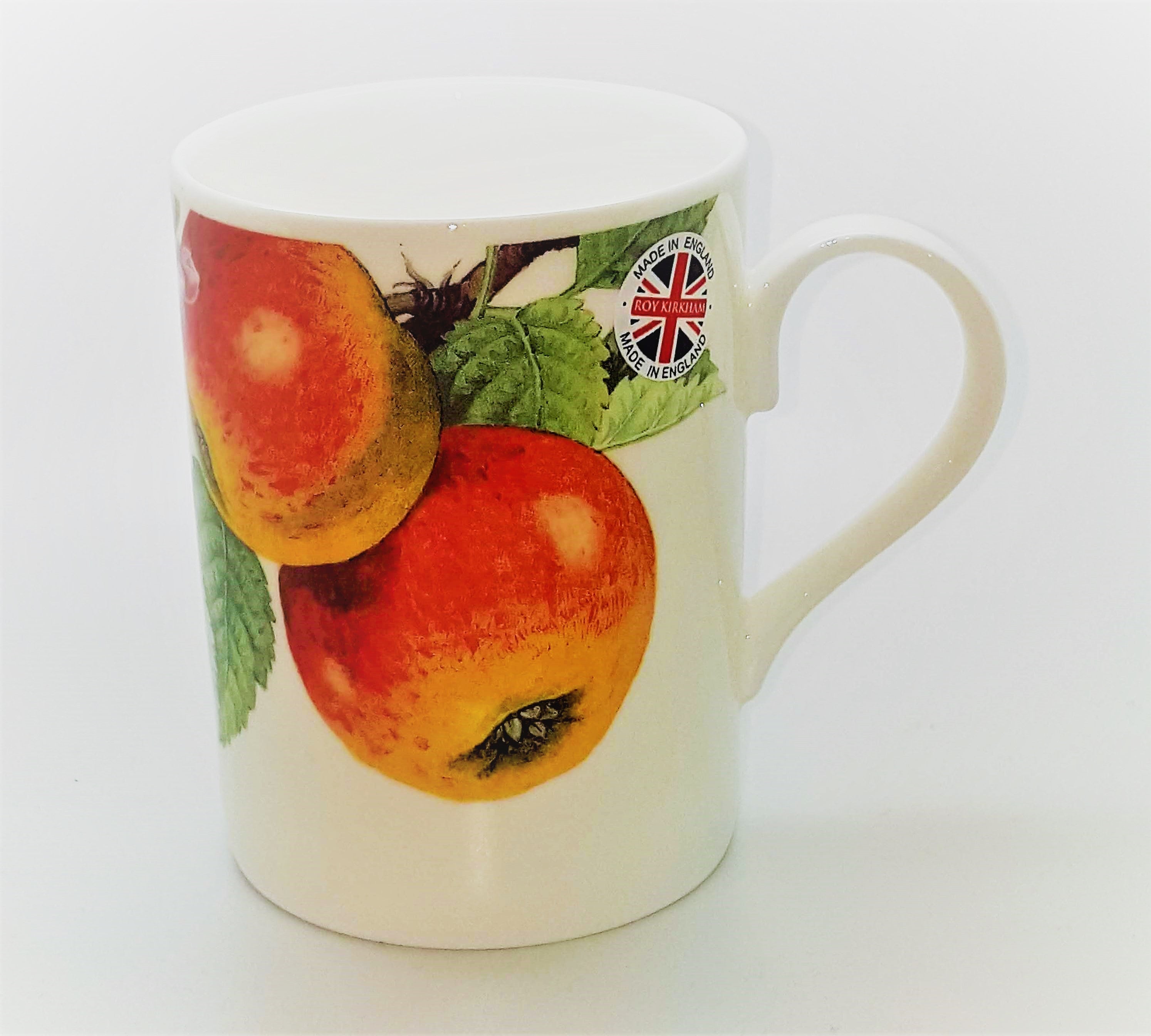 Roy Kirkham LUCY MUG-APPLE FRUIT TREE, Set of 6, Bone China Ceramic, Made in England