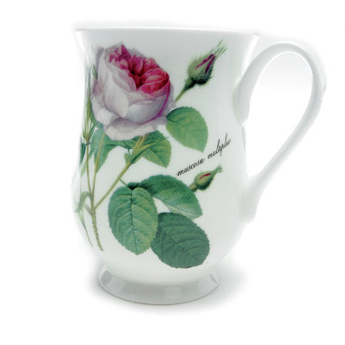 Roy Kirkham Eleanor Mug - Redoute Rose Set of 6, Bone China Ceramic Made in England