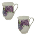 Roy Kirkham Eleanor Mug -Hydrangea Set of 2, Purple color