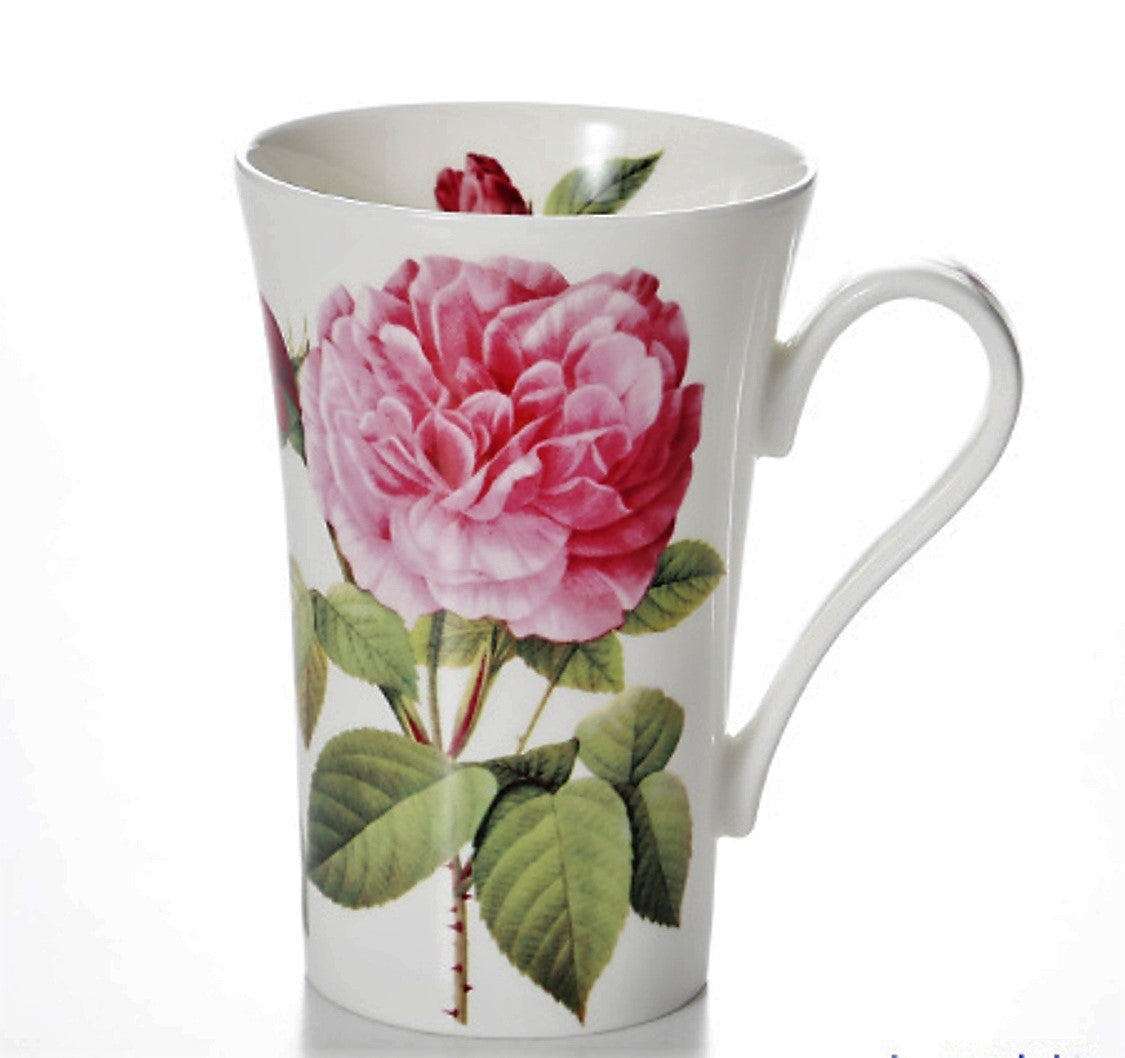 Roy Kirkham Emily Mug - Versailles Set of 2, Dark Pink with Stem Bottle