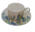Roy Kirkham TEACUP&SAUCER.-FAIRFIELDBLUE  Bone China Made in England Set of 2