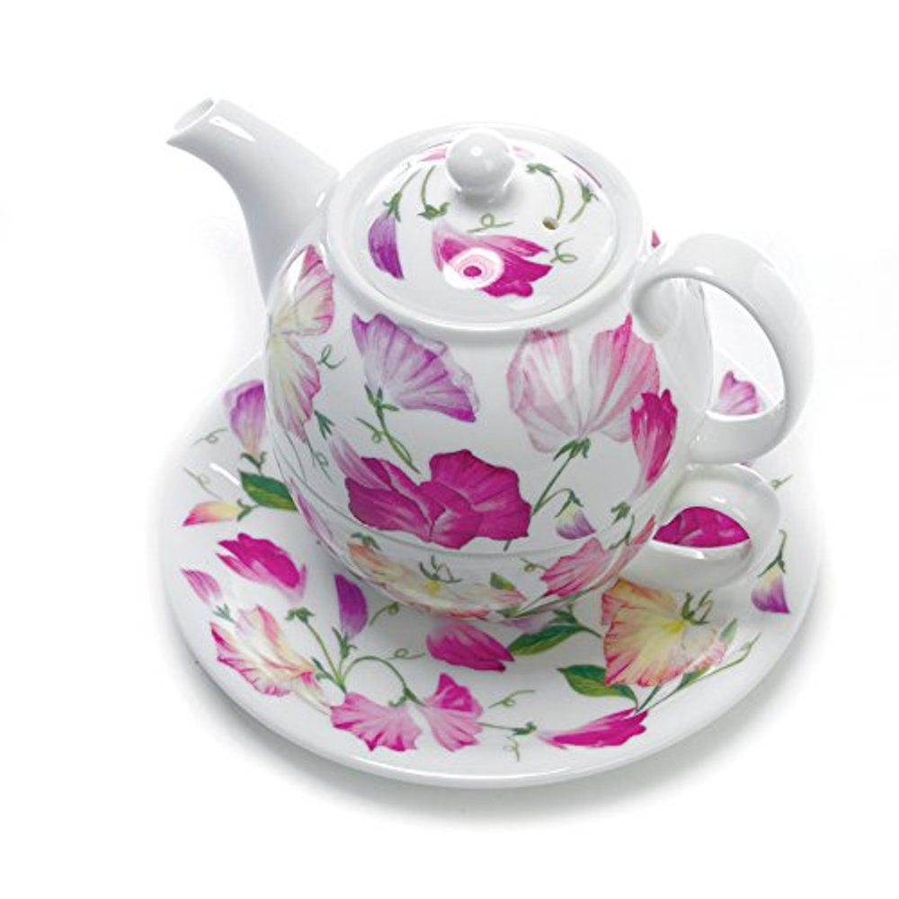 Roy Kirkham Sweet Pea Tea for One Set, Pink