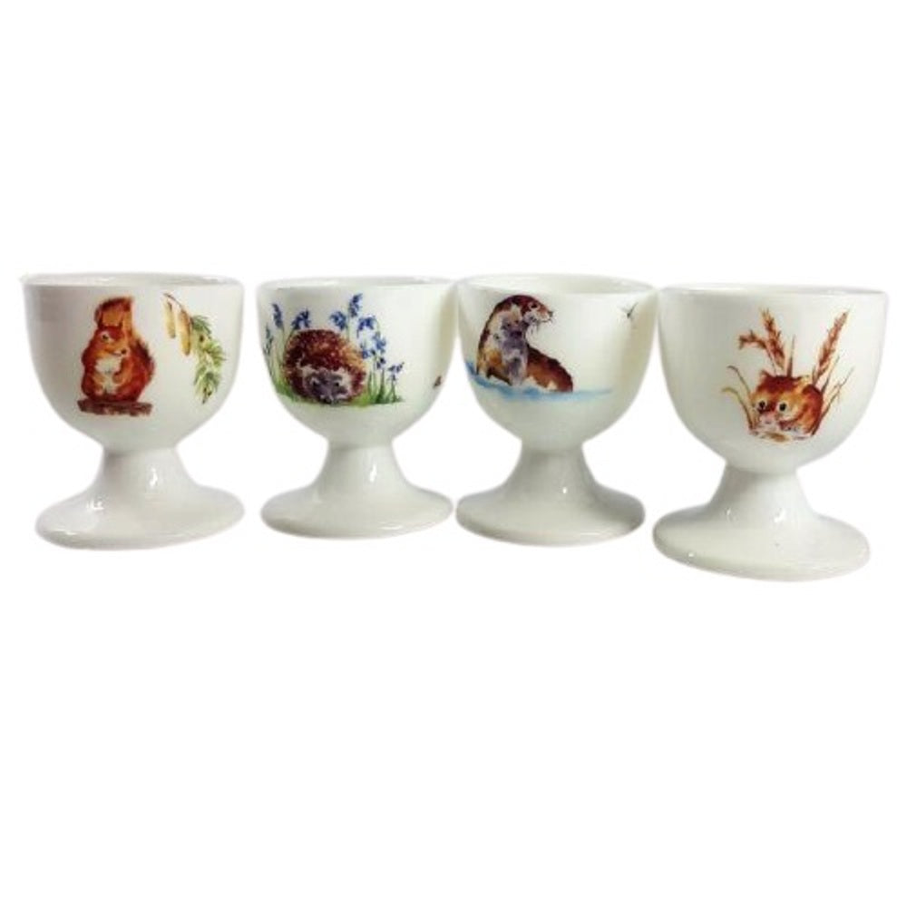 Roy Kirkham EGGCUPS CTRY WILDLFE ASSD Set of 4