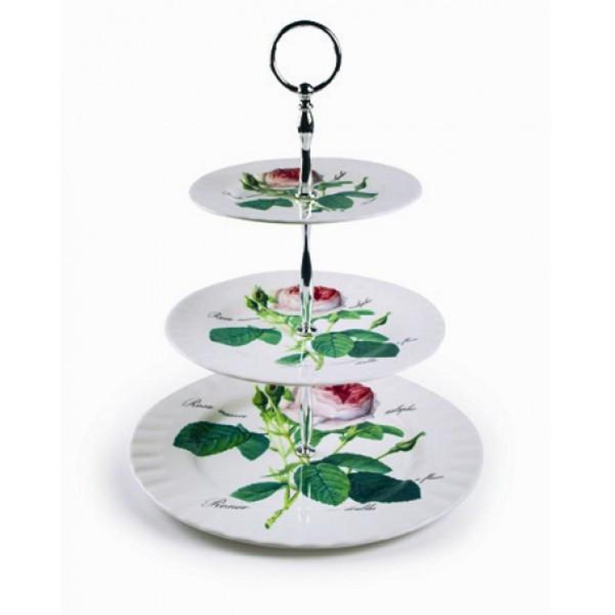 Roy Kirkham 3 TIER CAKE STAND RED.ROSE