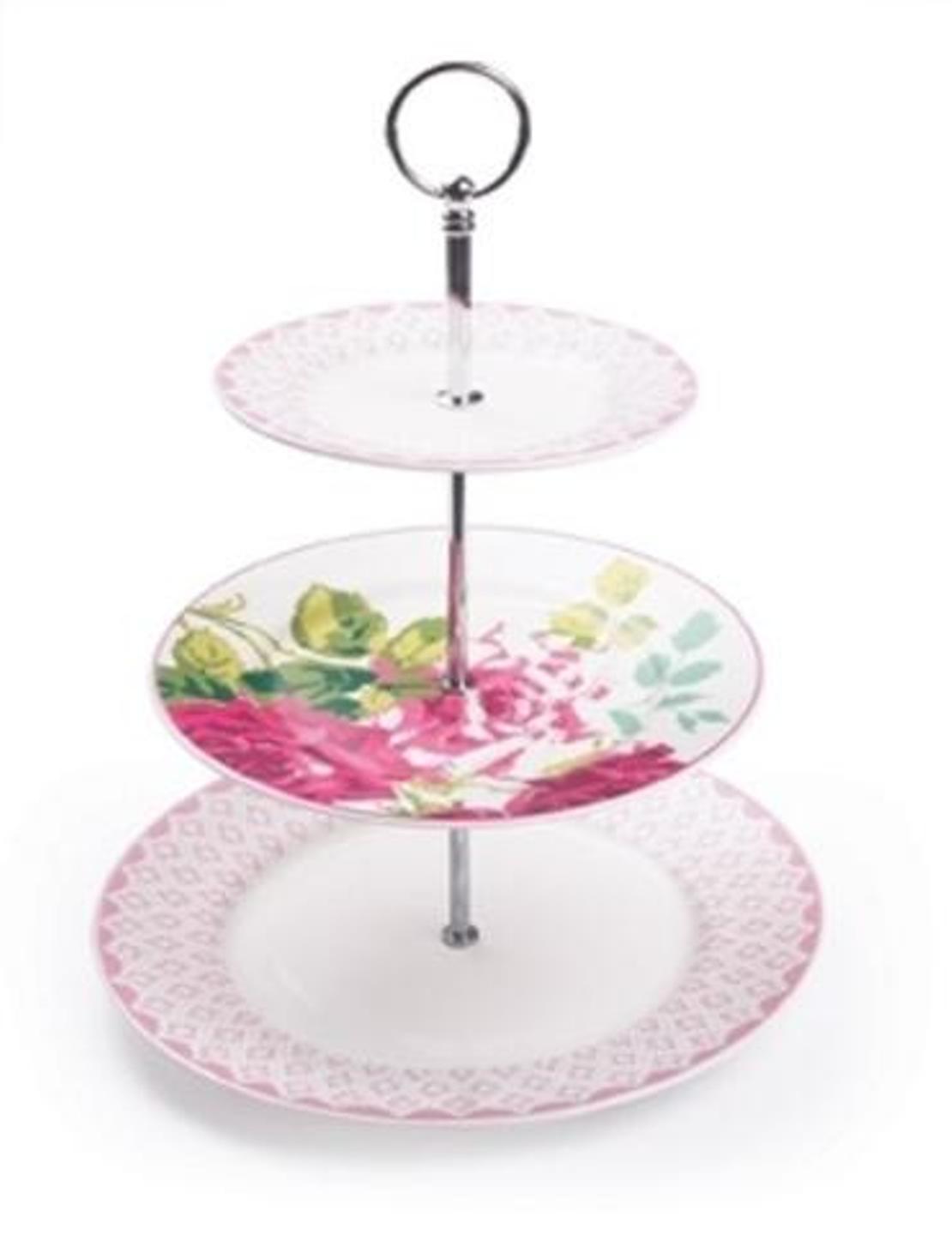 Roy Kirkham 3 TIER CAKESTAND ROSAALBA