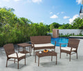 Outdoor Garden Patio Furniture 5PC set w/ End Table