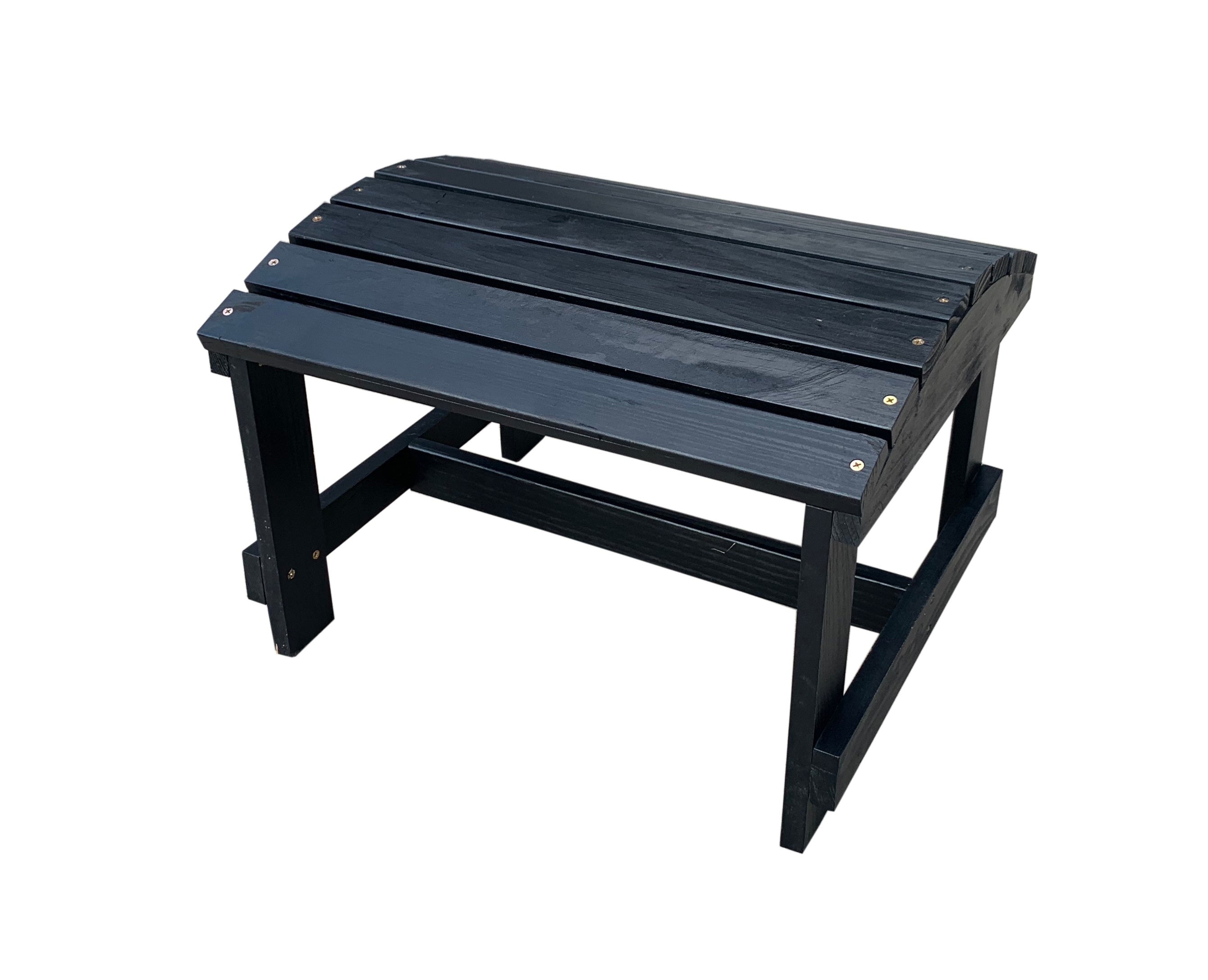 Pine Ottoman - Black
