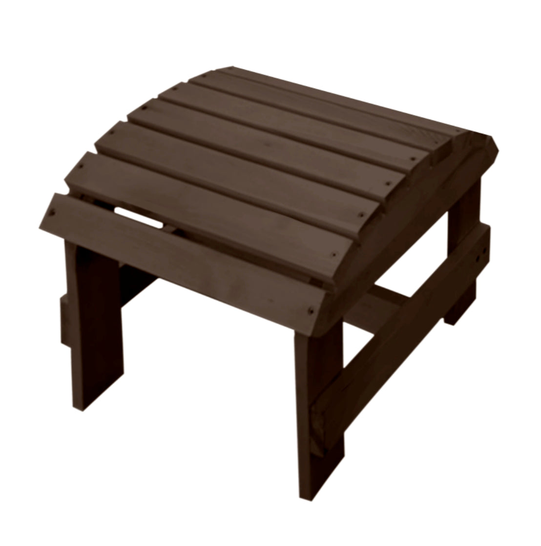 Pine Ottoman -  Dark Brown
