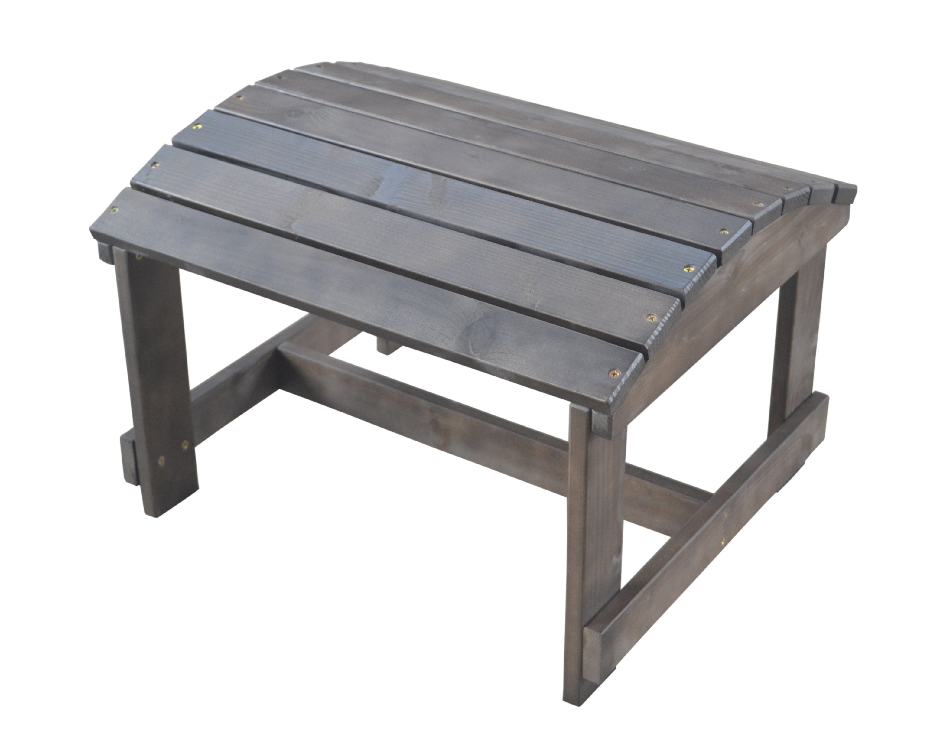 Pine Ottoman - Dark Grey