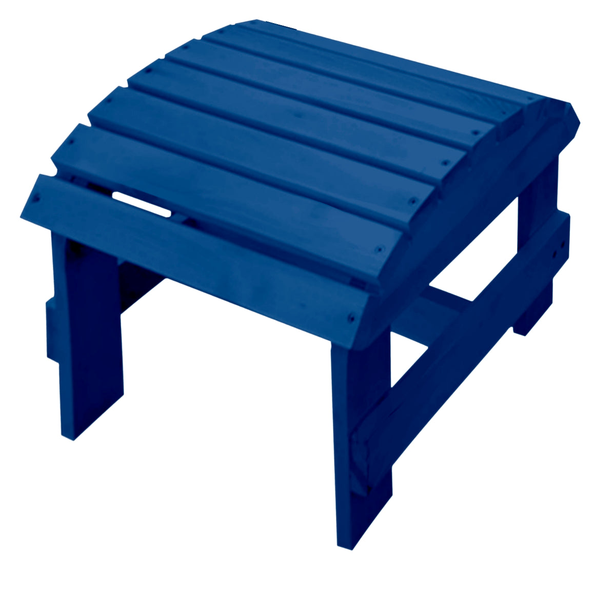 Pine Ottoman - Navy