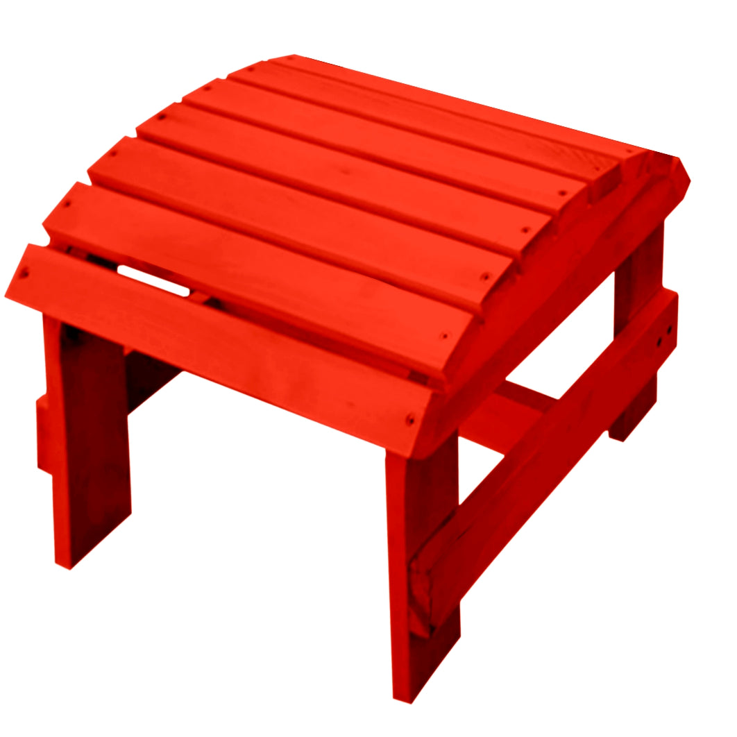 Pine Ottoman - Red