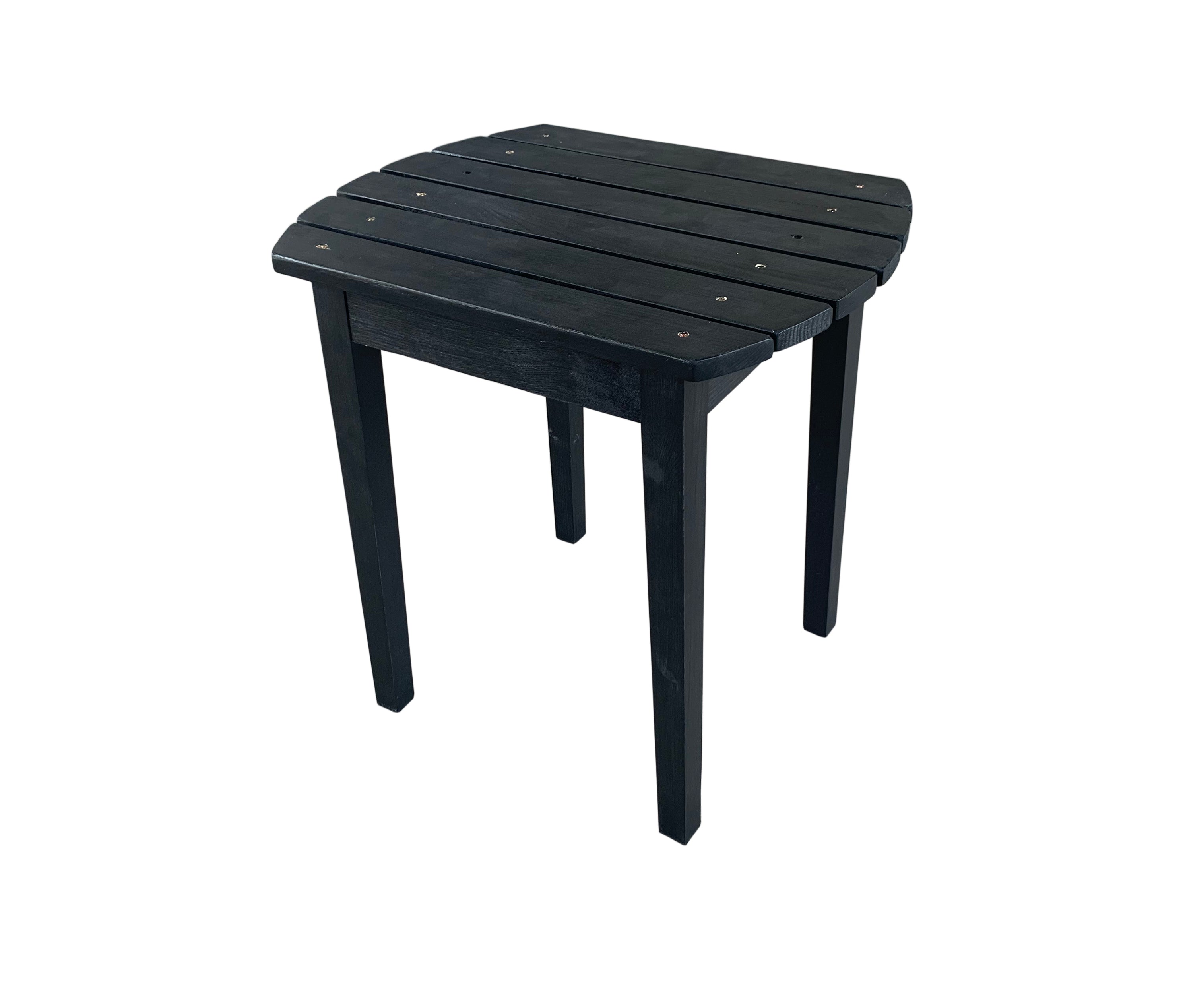 Sky Blue Solid Wood Side Table