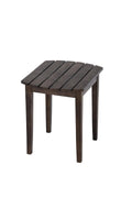 Dark Brown Solid Wood Side Table