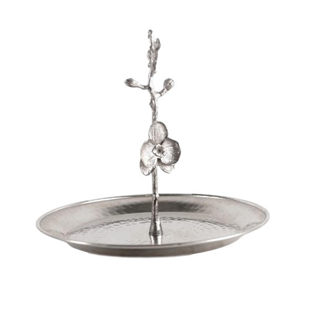 Cake Plate With Plum Flower