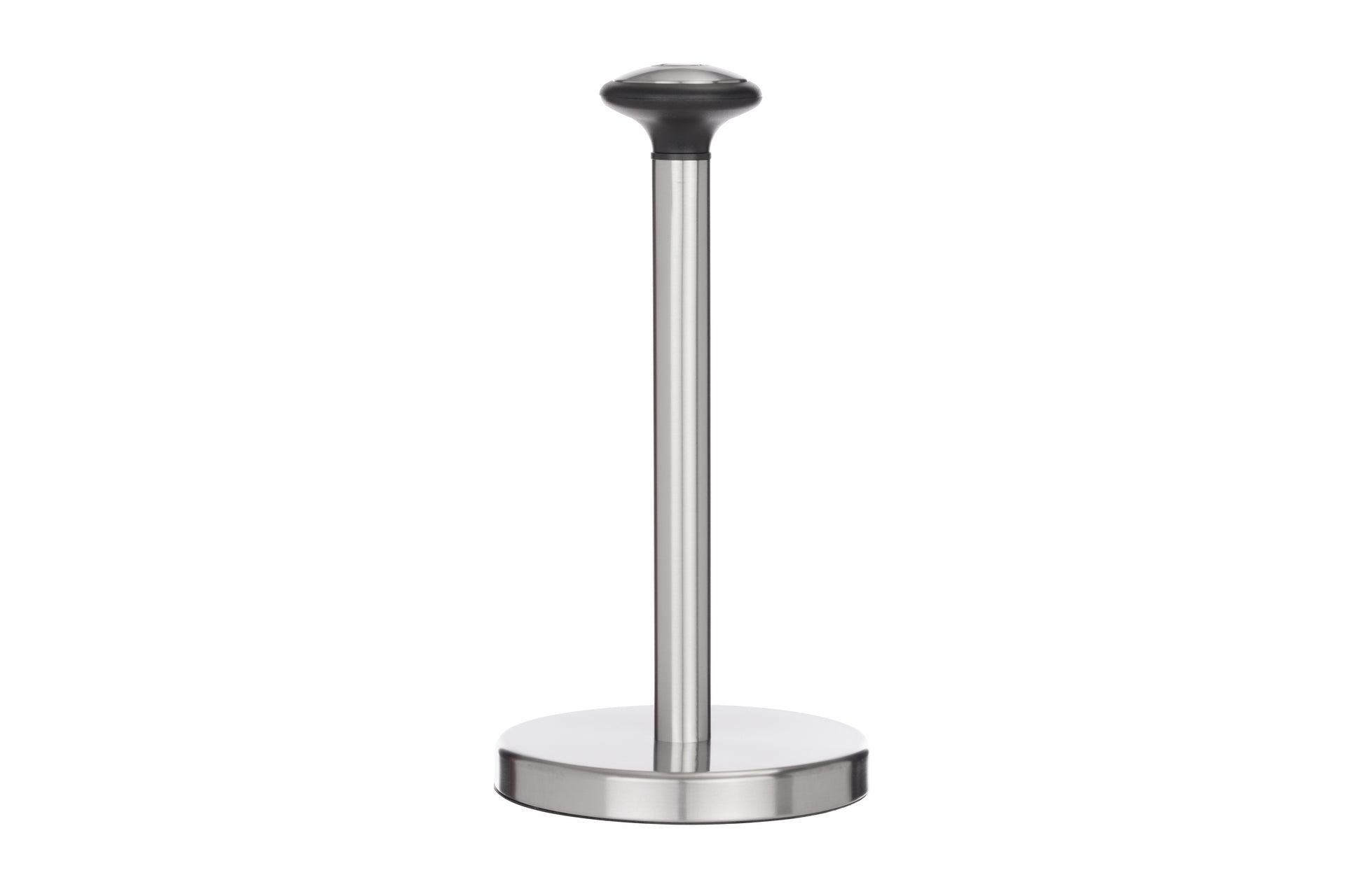 Jiallo Stainless Steel Paper Towel Holder with Black Knob