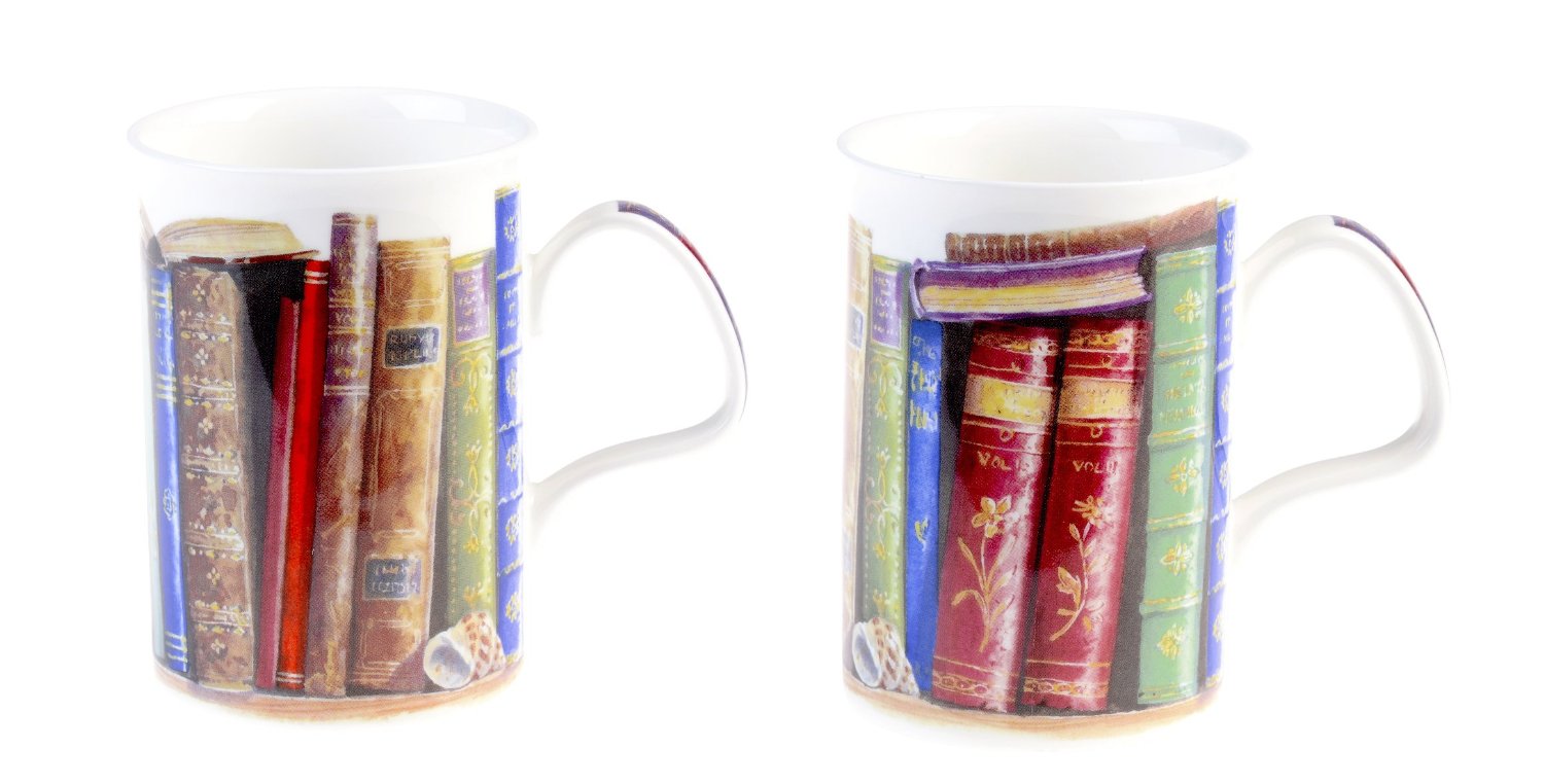 Roy Kirkham Lancaster Mug - Creative Writing Set of 6, Bone China Ceramic Made in England