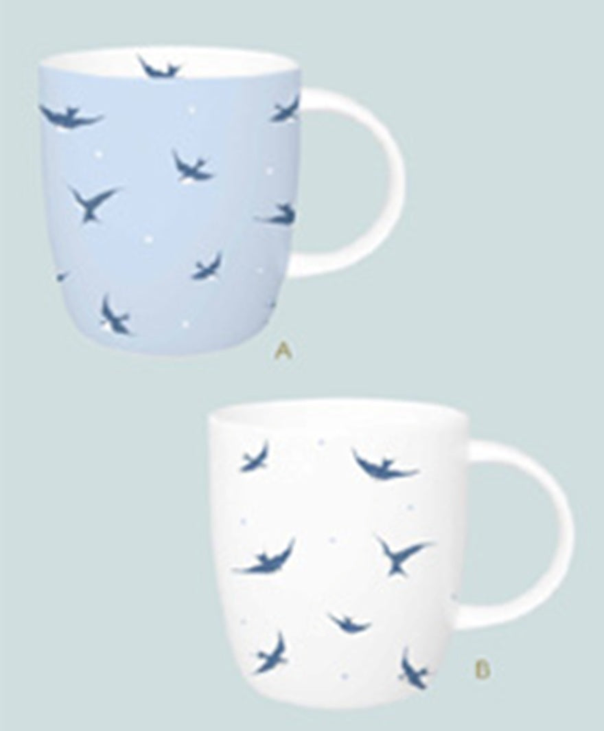 Roy Kirkham Sophie Mug - On The Wing Set of 6, Bone China Ceramic Made in England