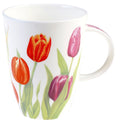 Roy Kirkham Louise Mug - Tulip Garden Set of 6, Bone China Ceramic Made in England