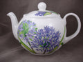 Roy Kirkham Teapot - Agapanthus, Bone China Ceramic Made in England
